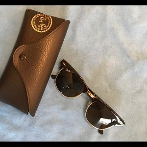 Ray-ban clubmaster sunglasses.